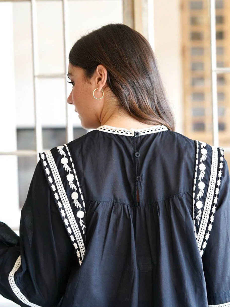 BLUSA BOHO BLACK - Image 3