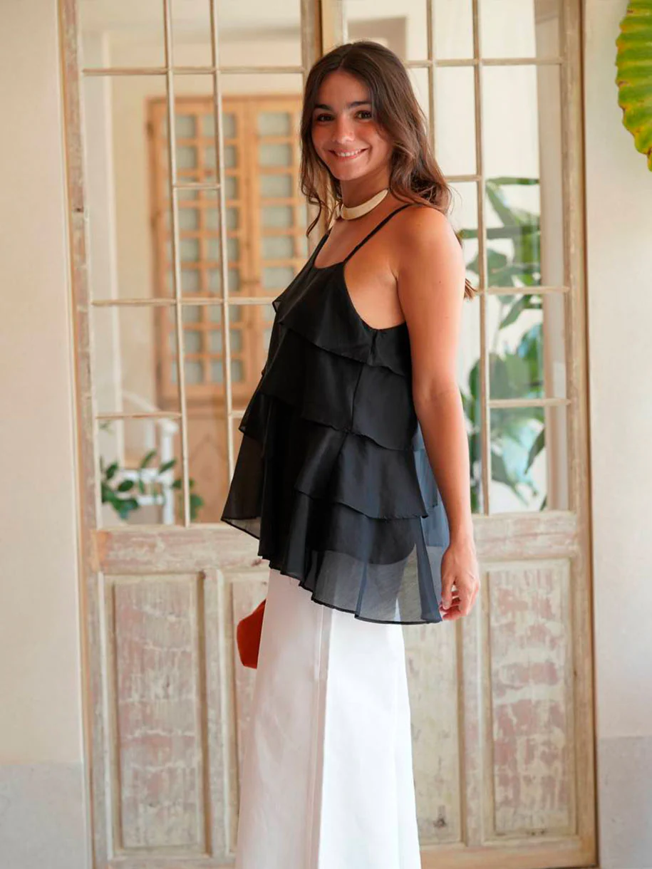 TOP VOLANTES ASIMÉTRICO TENCEL - Image 3