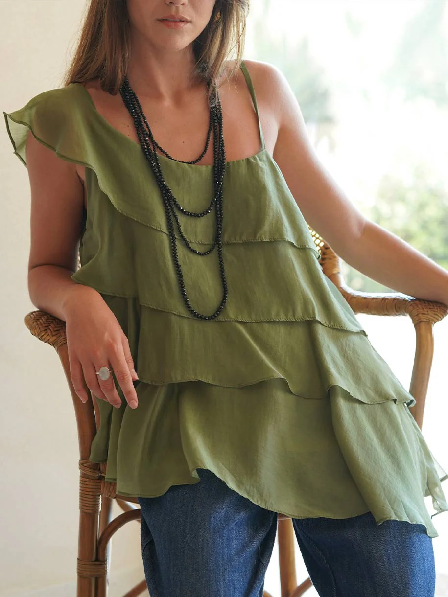 TOP VOLANTES ASIMÉTRICO TENCEL - Image 8