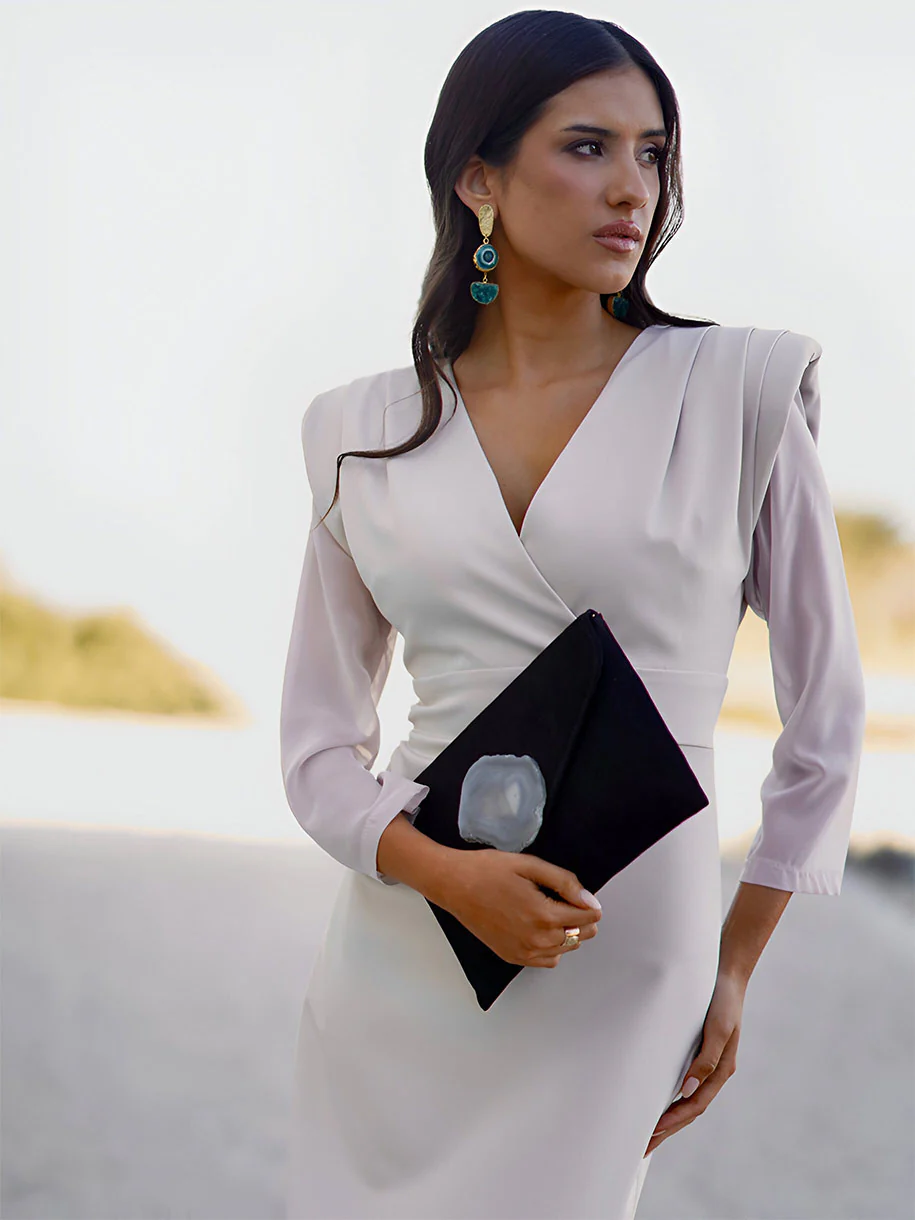 VESTIDO BEIGE LA GABRIELA - Image 2