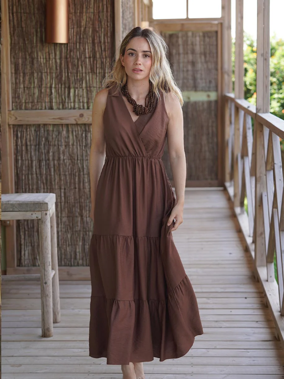 VESTIDO CRUZADO VOLANTES - Image 7