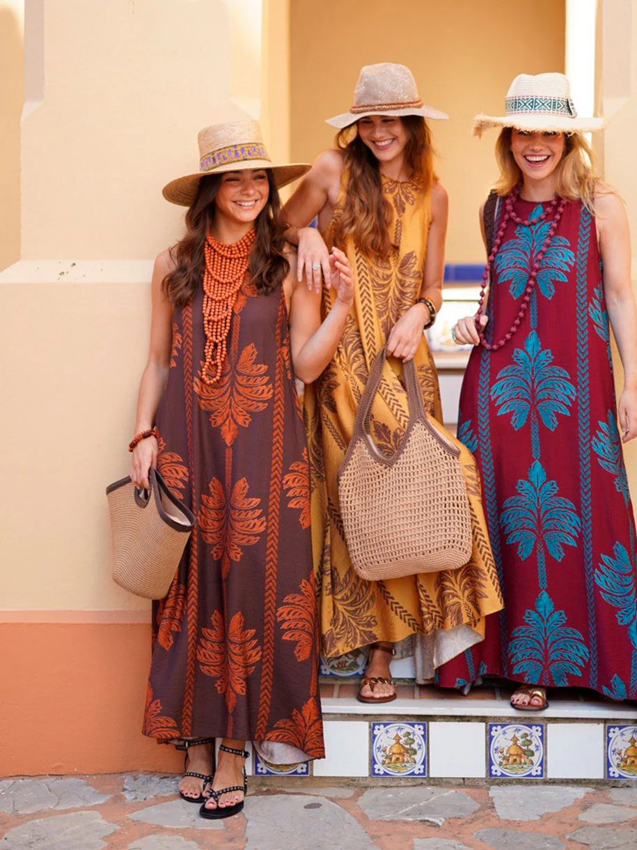 VESTIDO ESTAMPADO PALMERAL