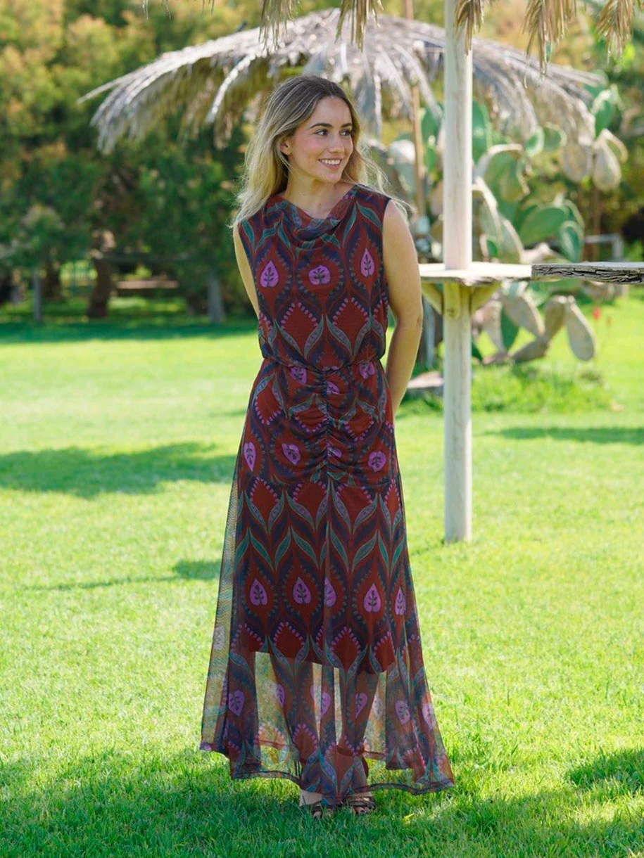 VESTIDO ESTAMPADO TRIBAL - Image 3