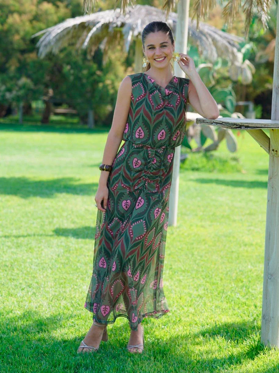 VESTIDO ESTAMPADO TRIBAL - Image 4