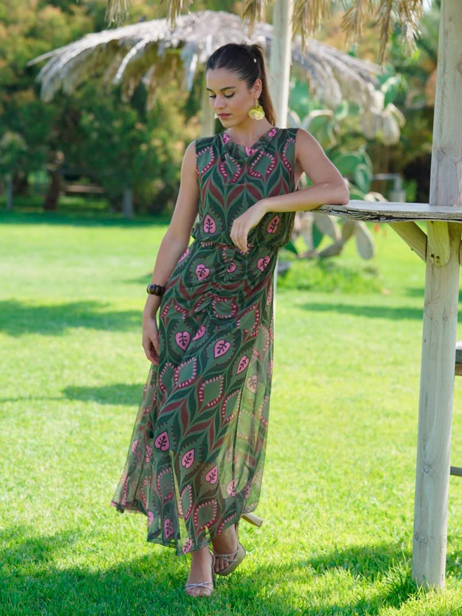 VESTIDO ESTAMPADO TRIBAL - Image 5