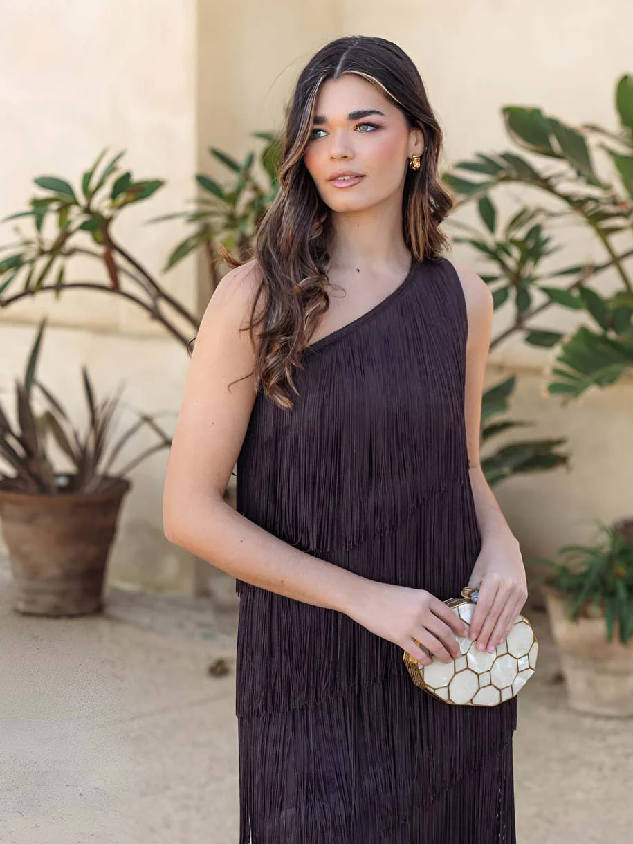 VESTIDO FLECOS CHOCOLAT - Image 4