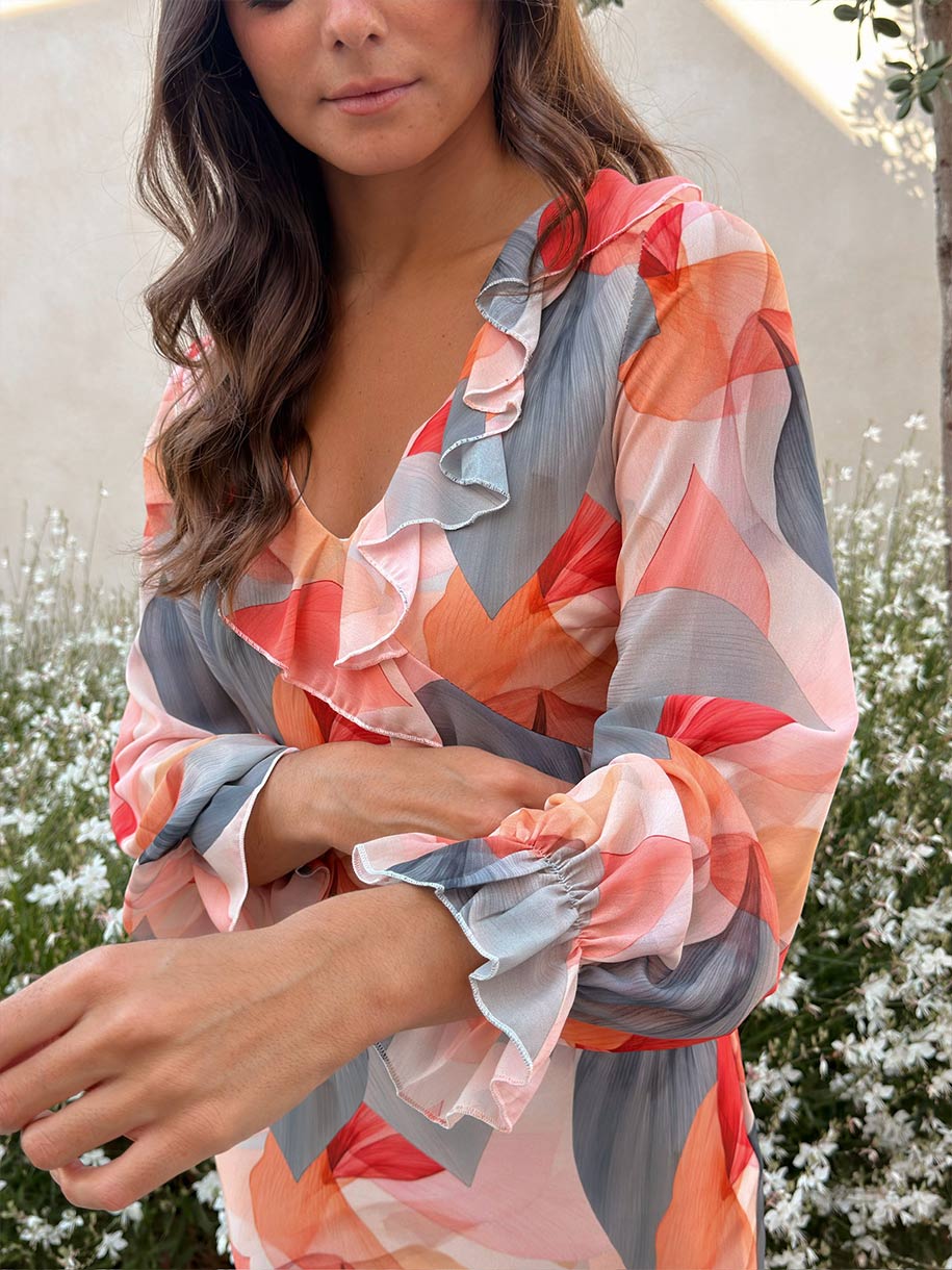 VESTIDO FLORES PASTEL - Image 4
