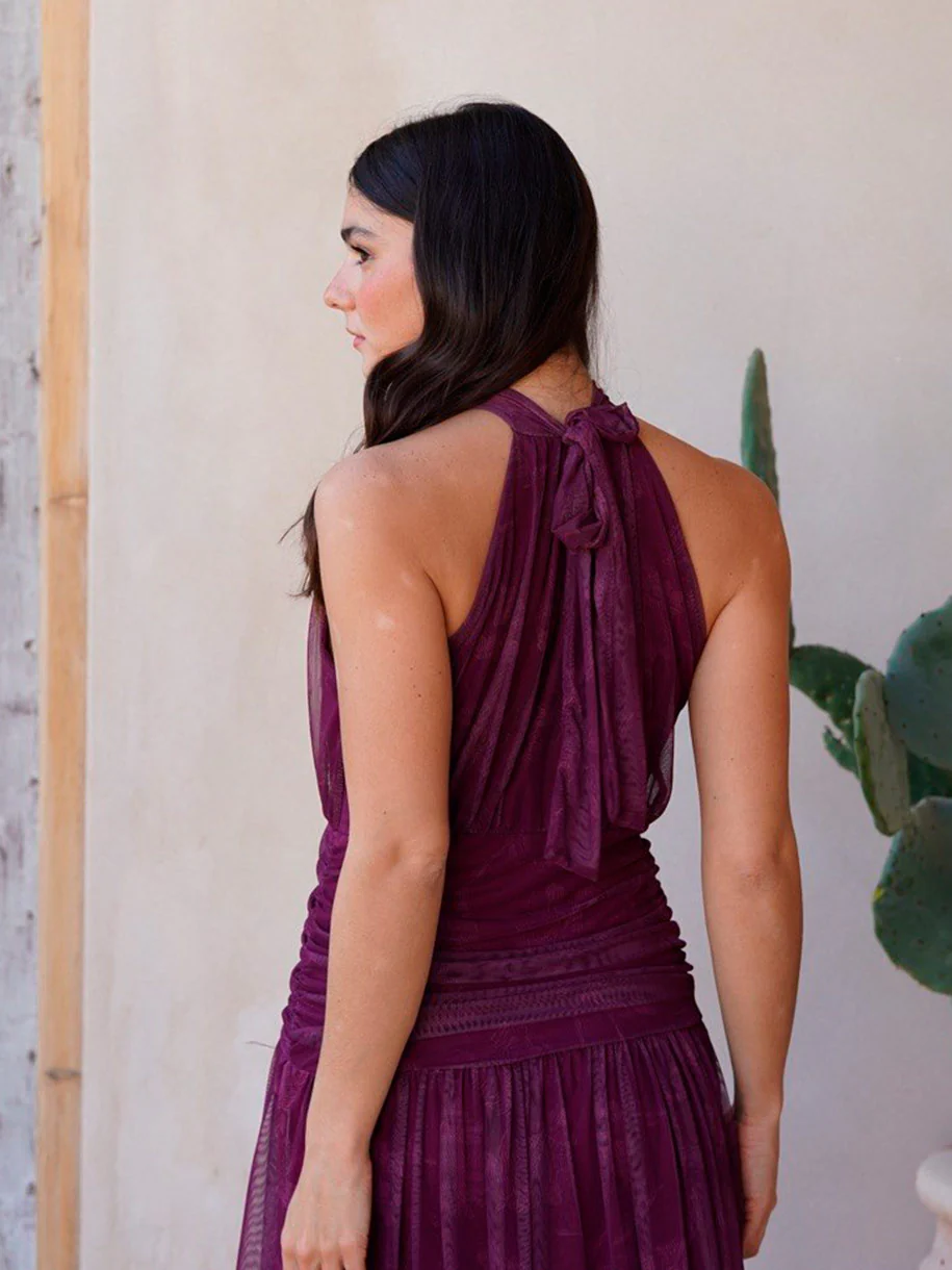 VESTIDO HALTER FRUNCIDO - Image 6