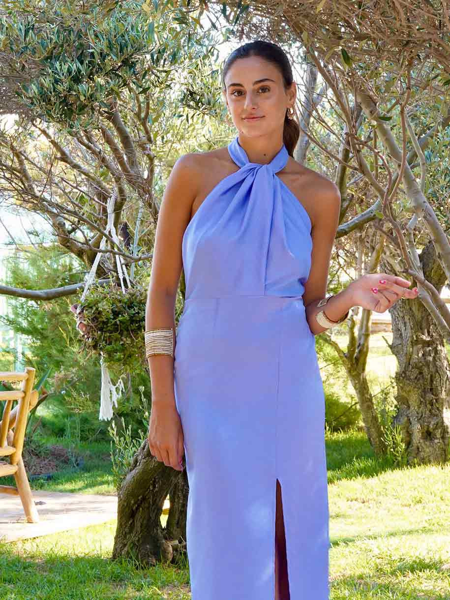 VESTIDO LARGO NUDO HALTER - Image 4