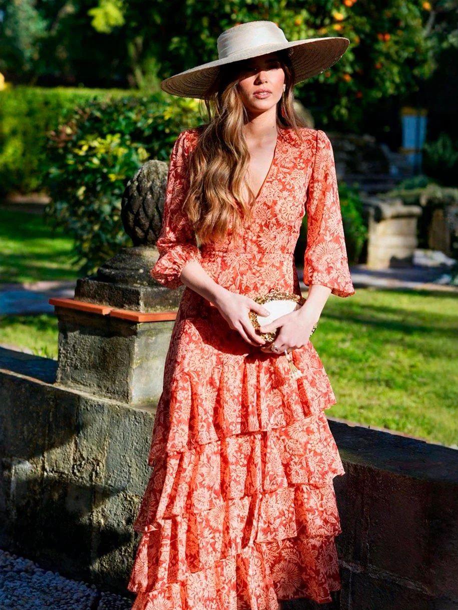 VESTIDO VOLANTES FLORES - Image 2