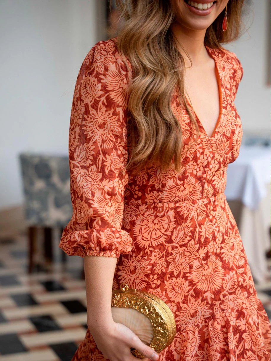 VESTIDO VOLANTES FLORES - Image 3