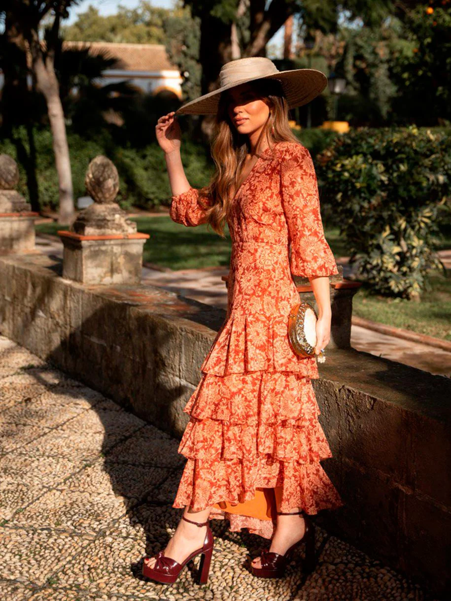 VESTIDO VOLANTES FLORES - Image 4