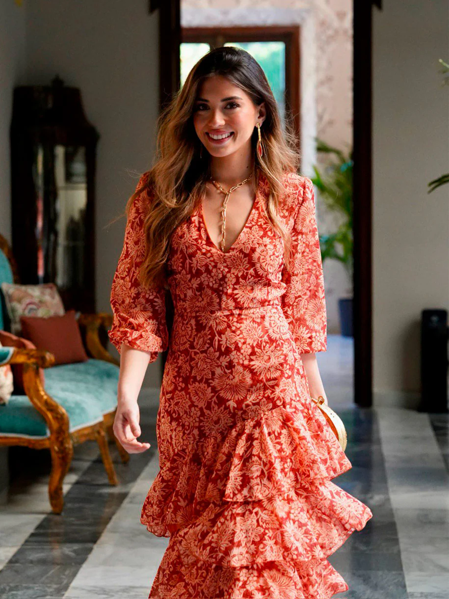 VESTIDO VOLANTES FLORES - Image 5
